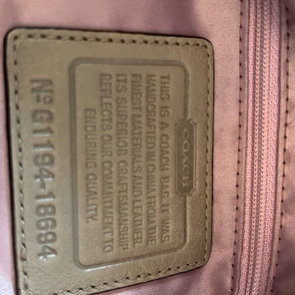 Coach 18694 Chelsea East West Platinum Shimmer Patent Leather Shoulder/Tote Bag - Picture 6 of 11